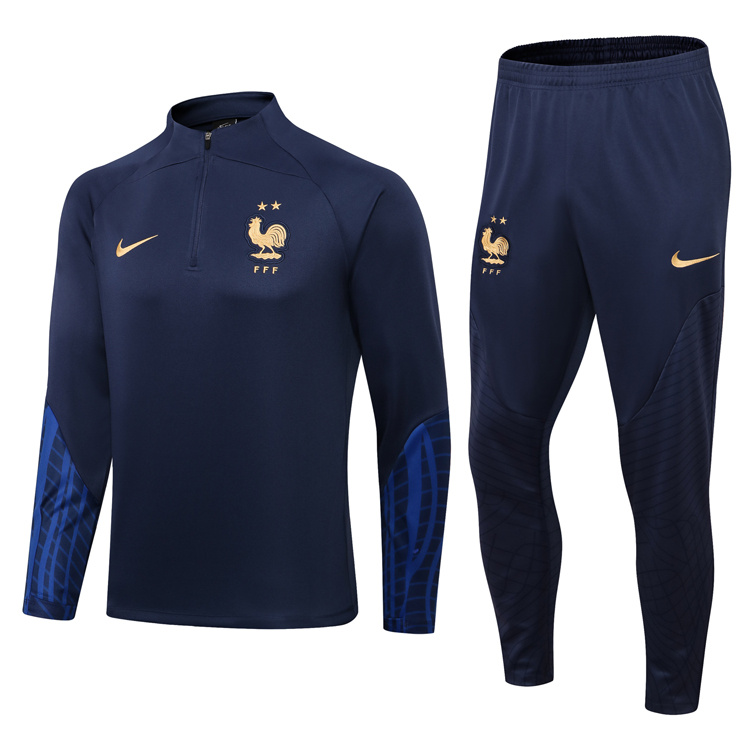 AAA Quality France 2022 Tracksuit - Dark Blue